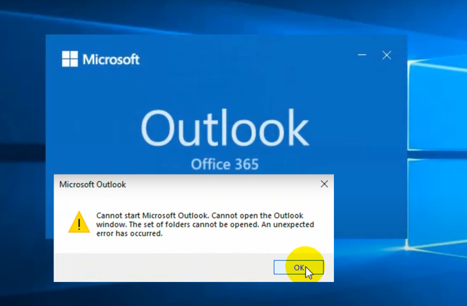 Outlook not opening